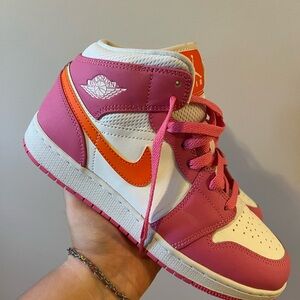 Nike Kids Sneakers Pink Orange White